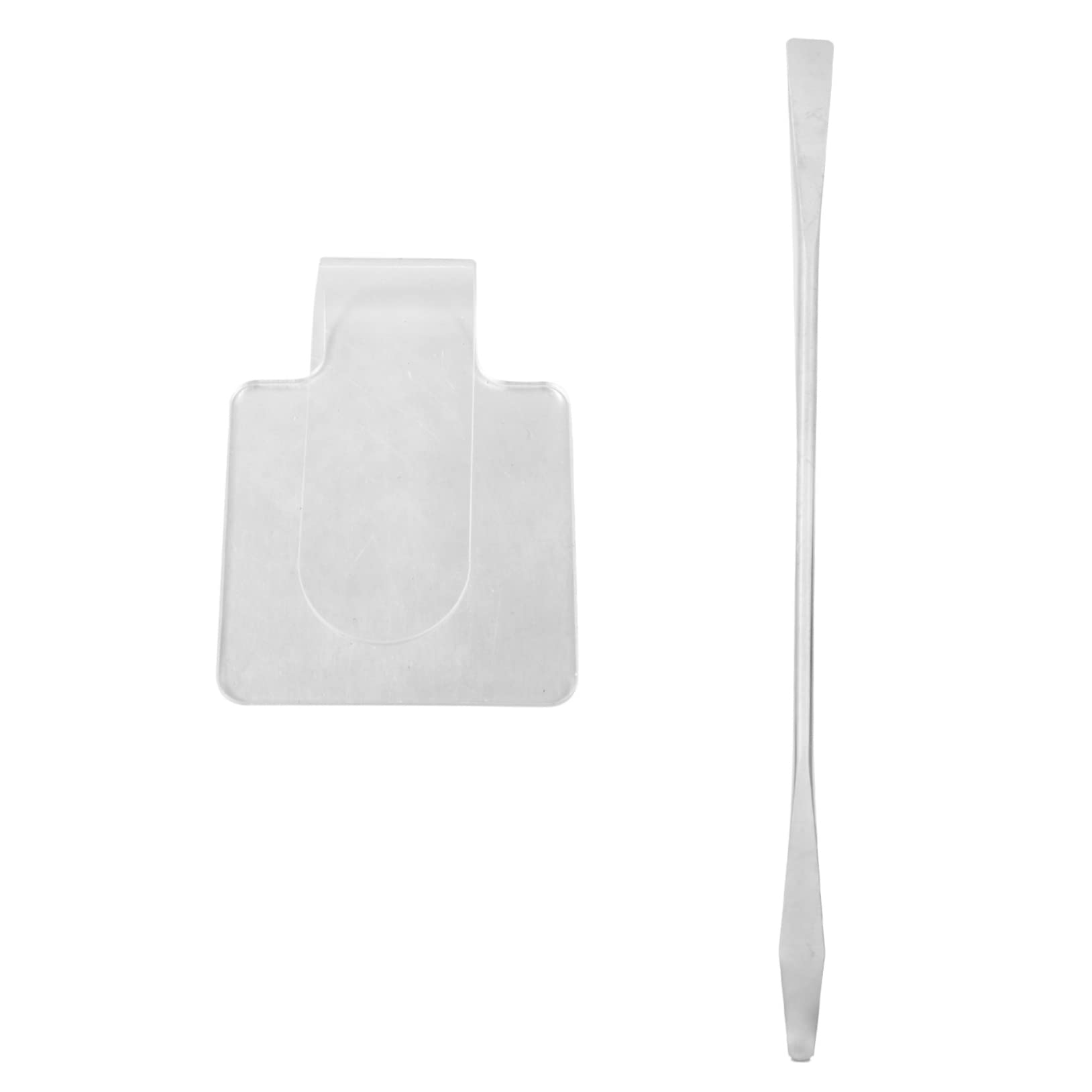FOMIYES Acrylic Makeup Palette Set - 2pcs Spatula for Face & Eye Makeup