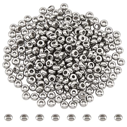 300 Pcs-Stainless Steel color-4mm