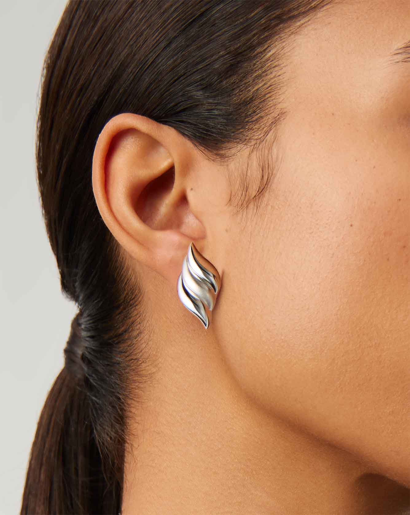 Savi Signature Oversized Stud Earrings for Women - 925 Sterling Silver Hypoallergenic Fashion Jewelry - Perfect for Parties, Weddings & Everyday Wear