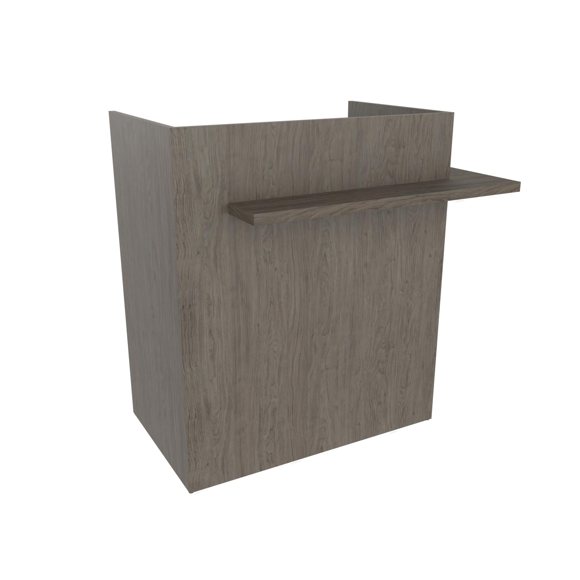 Finley Modern Writing Desk with Wrap-Around Ledge - Stylish Home Office Desk for Small Spaces, Perfect for Remote Work & Study