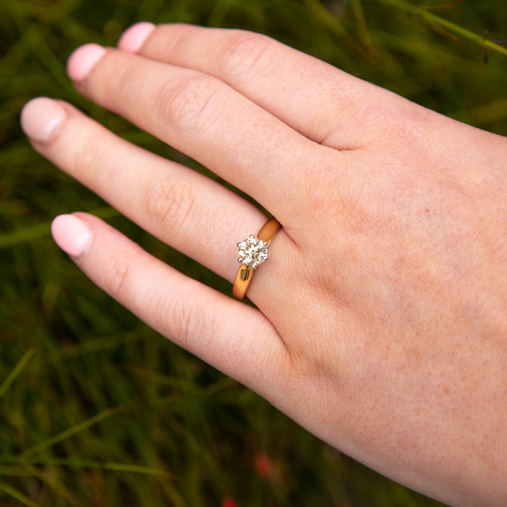 1.10 Carat Diamond Solitaire Ring in 18K Gold - Elegant Engagement & Wedding Band for Women | Perfect for Proposals, Anniversaries & Special Occasions