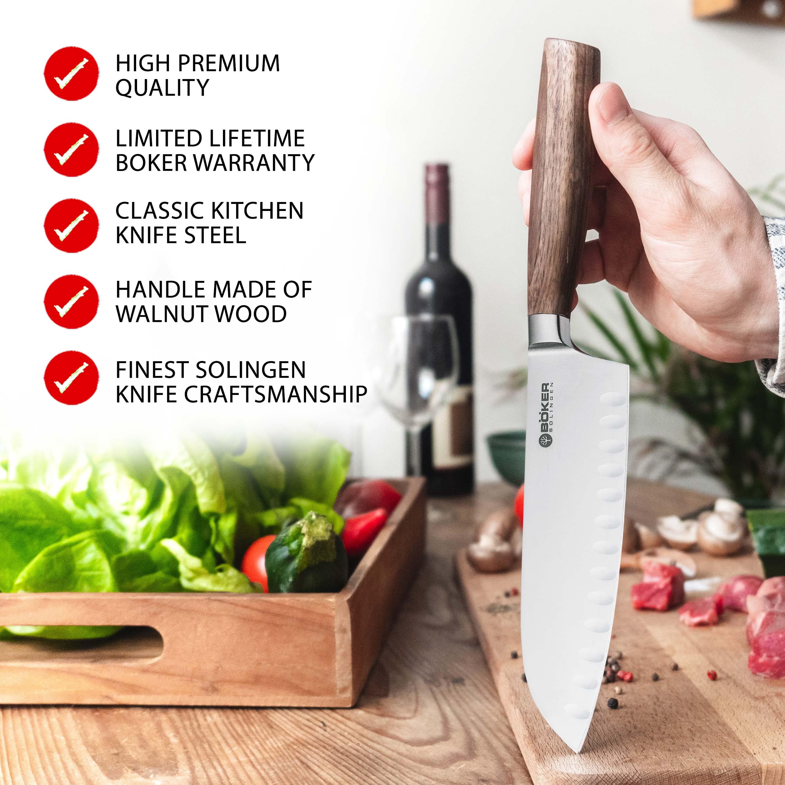 Boker 01BO795N Thunder Storm Button Lock Folding Knife - EDC Pocket Knife for Outdoor, Camping, Hiking & Everyday Carry