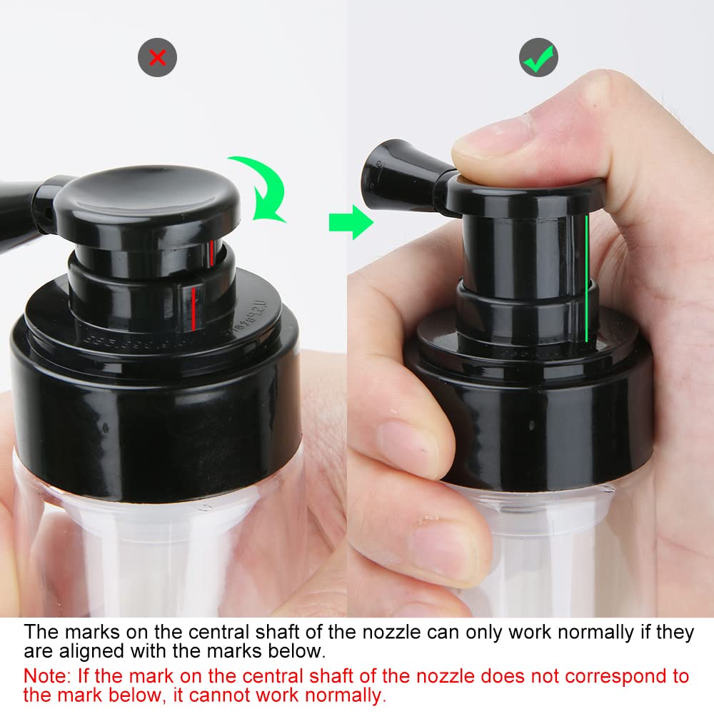 2pcs Barber Powder Spray Bottle 140ml - Refillable Hair Fiber Applicator for Salon & Home Use