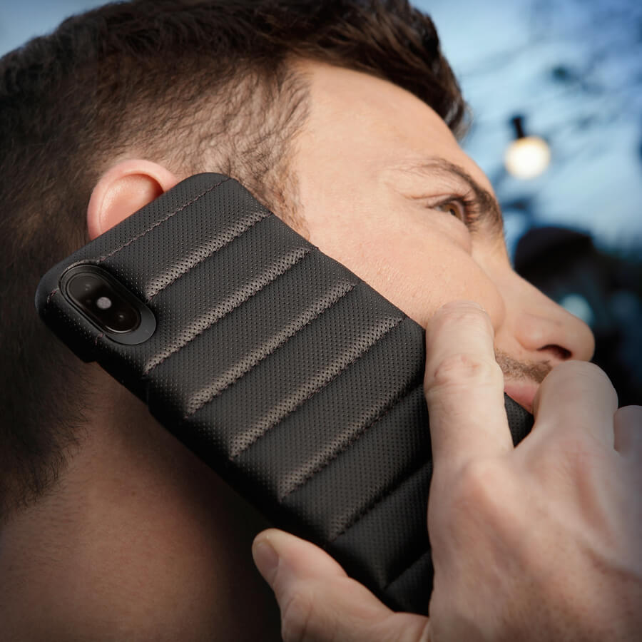 Premium Grip Rider Leather Case for iPhone Xs Max - Slim Protective Cover with Anti-Slip Design | Perfect for Work, Travel & Everyday Use