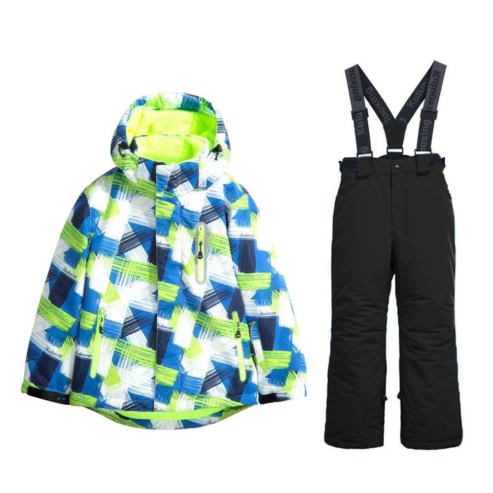 Boys' Insulated Ski Jacket & Pants Set - Windproof Waterproof Snowsuit for Winter Sports & Outdoor Activities | Perfect for Skiing, Snowboarding & Cold Weather Adventures
