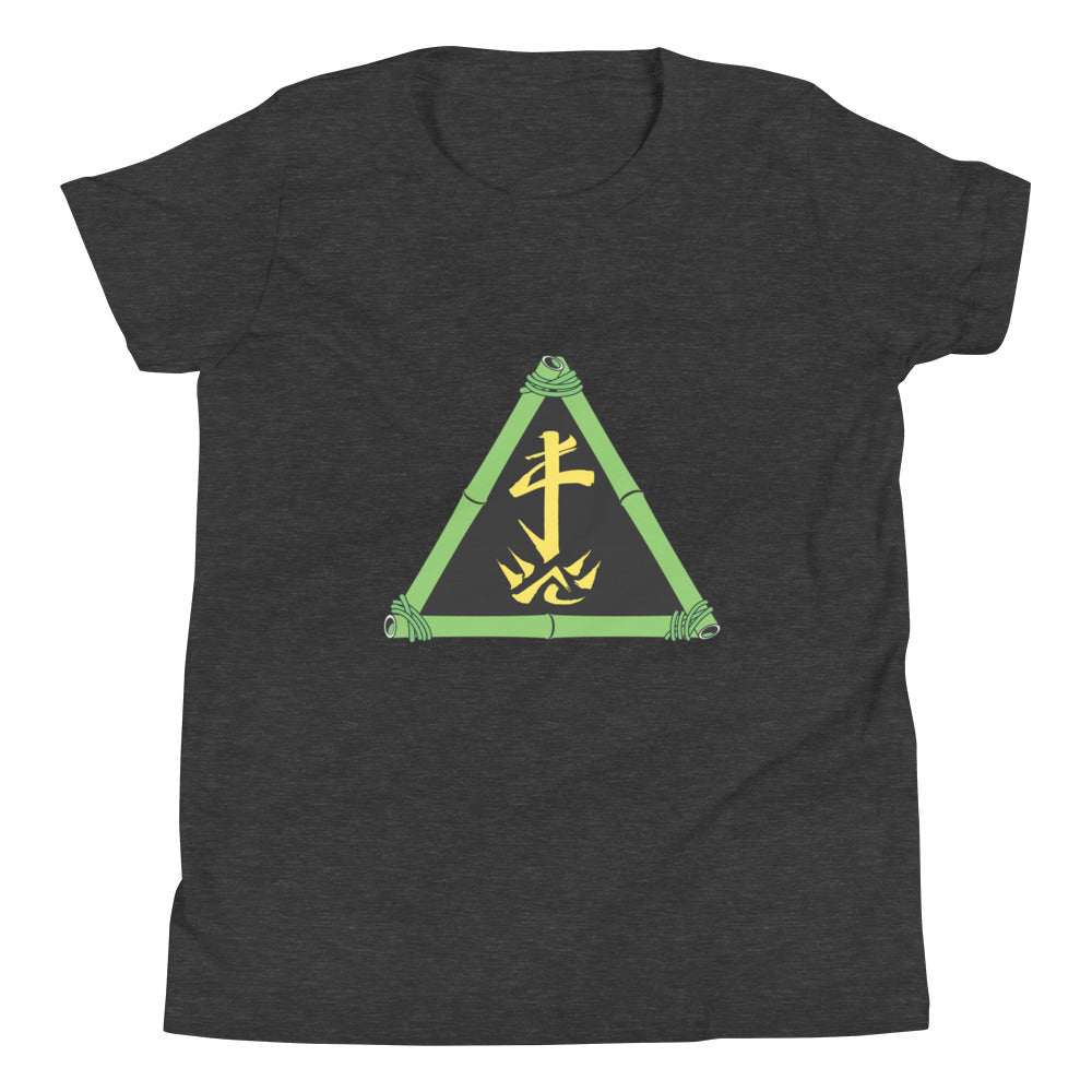 Zoo Jitsu Fighters ZJ Triangle Youth Short Sleeve T-Shirt - Cool Martial Arts Graphic Tee for Kids & Teens - Perfect for Training, School & Casual Wear