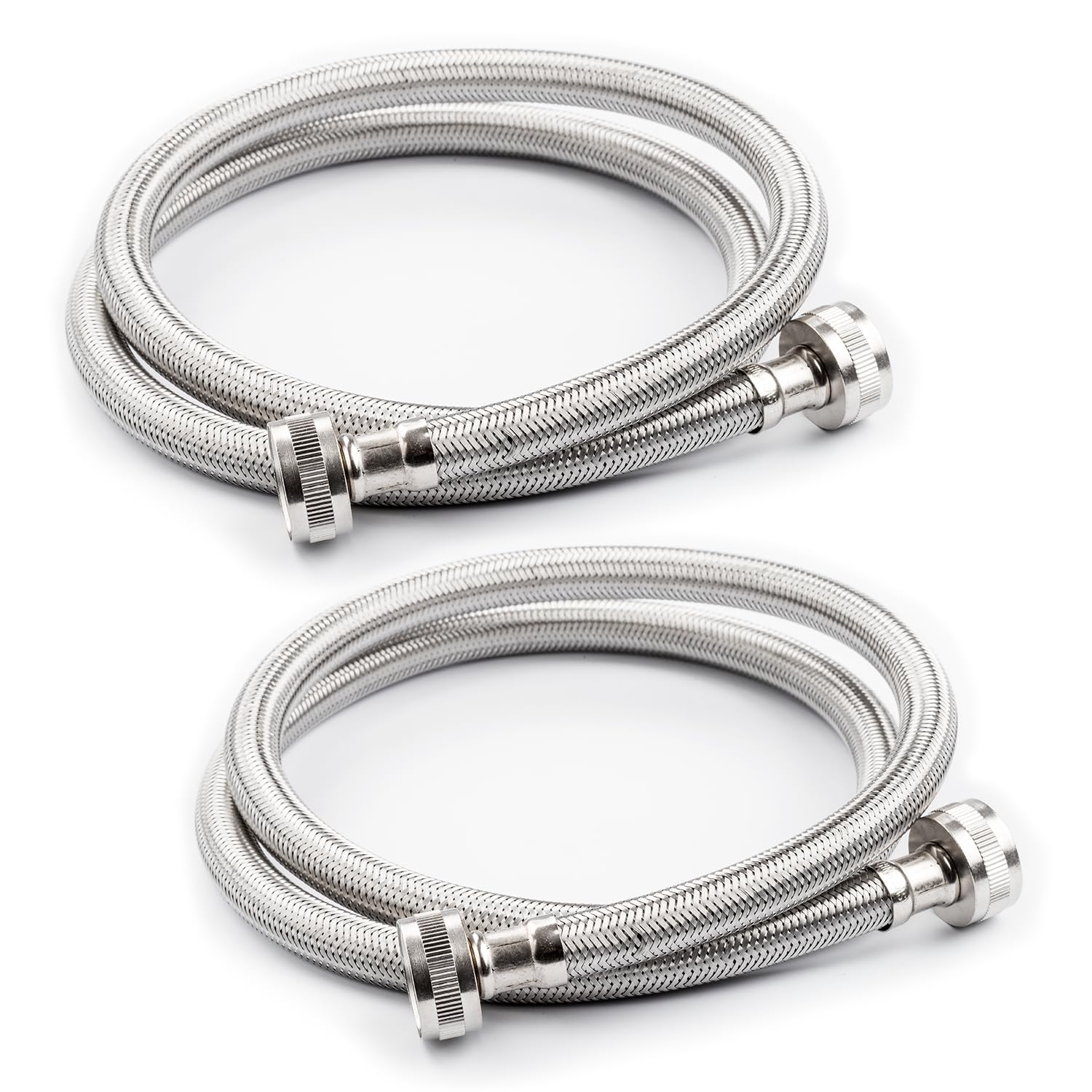 Stainless Steel Washing Machine Hose - Heavy Duty, Burst-Proof - for Laundry & Appliances
