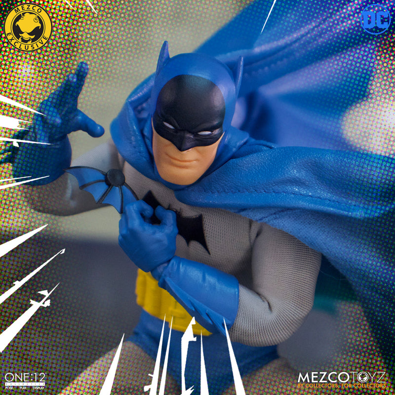 Mezco One:12 Golden Age Batman vs Two-Face Action Figure Set - Collectible DC Comics Superhero & Villain Diorama for Display & Photography