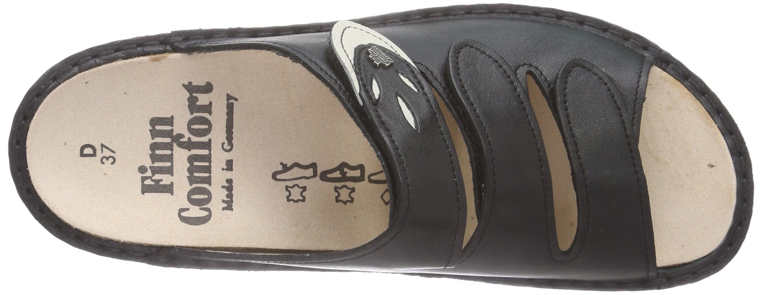Finn Comfort Women's Wedge Heel Open Toe Sandals - Comfortable Summer Casual Shoes for Walking, Travel & Beach | Size 4 US