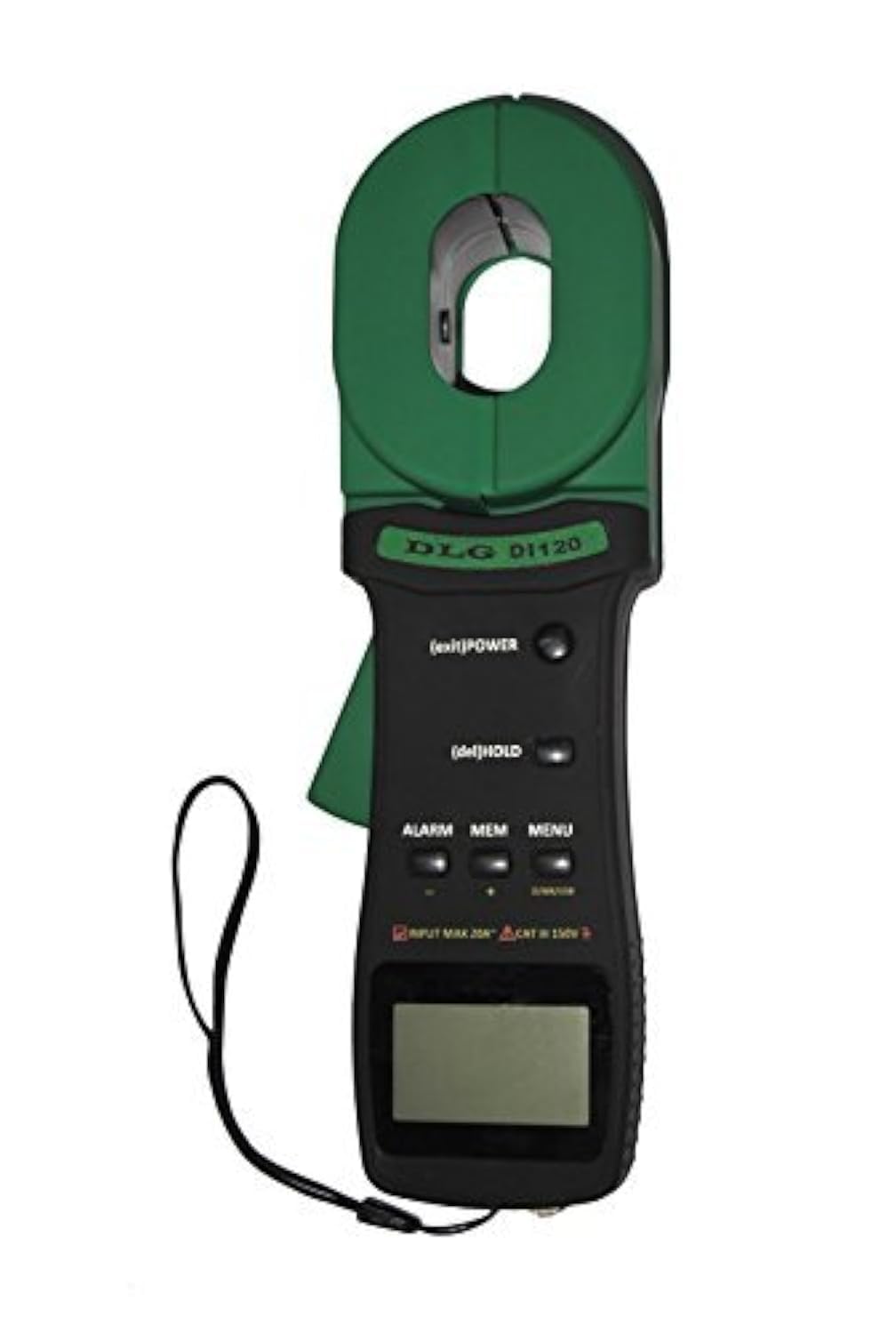 DLG Clamp On Ground Earth Resistance Tester with USB Connection DI-120 - Portable Electrical Testing Device for Industrial Maintenance, Solar Panel Systems & Home Electrical Safety Checks