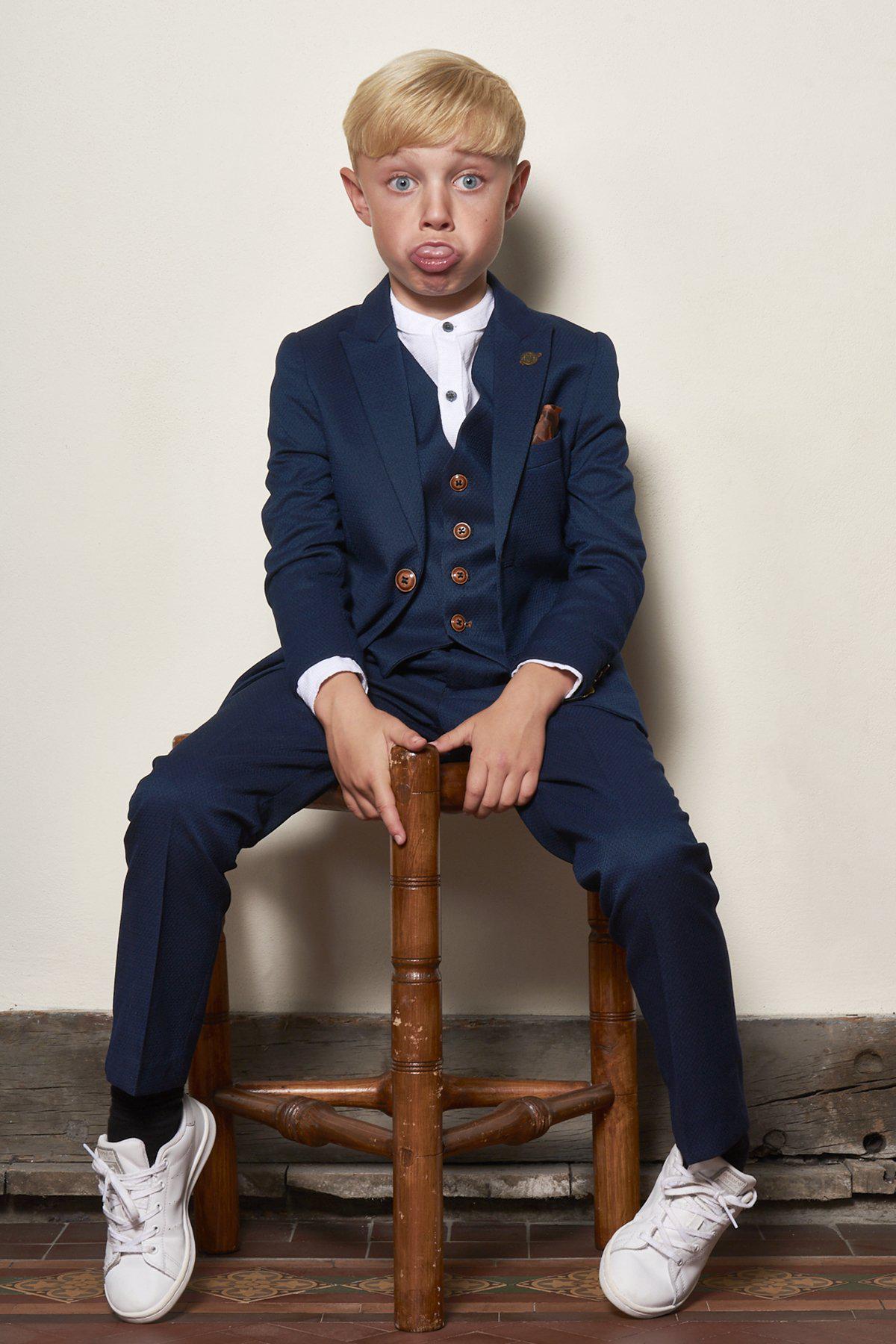 Royal Blue 3-Piece Suit for Men & Boys | Father Son Matching Formal Outfits | Wedding, Graduation & Special Occasions