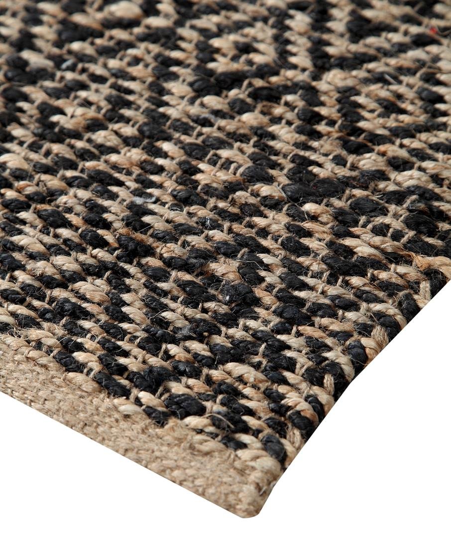 Corchorous Collection - 100% Jute Handmade Area Rug 5x7.5 Feet, Natural Fiber Bohemian Floor Mat for Living Room, Bedroom & Home Decor | Kona Argyll Design