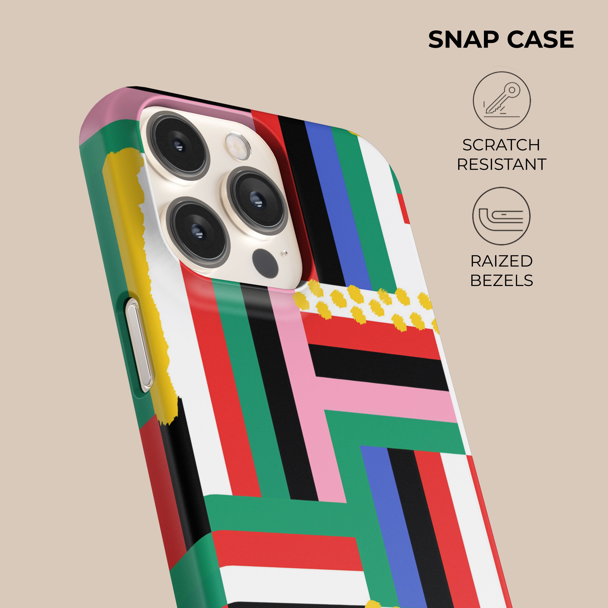 Premium Stripe Fusion Phone Case - Durable & Stylish Protective Cover for iPhone & Samsung - Perfect for Everyday Use, Travel & Outdoor Activities