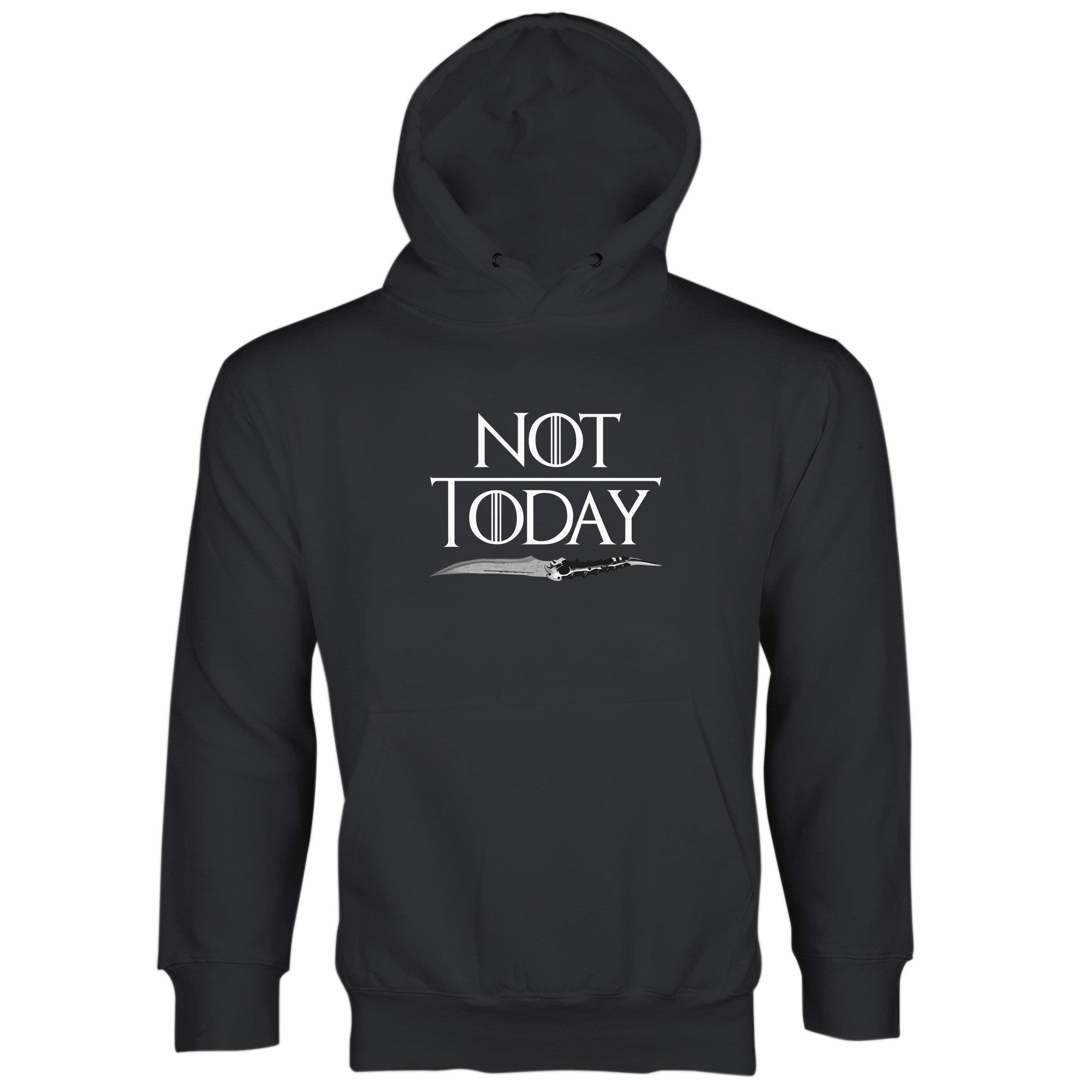 Arya Stark 'Not Today' Hoodie - Game of Thrones Inspired Pullover for Men & Women | Perfect for Cosplay, Halloween, and Casual Wear
