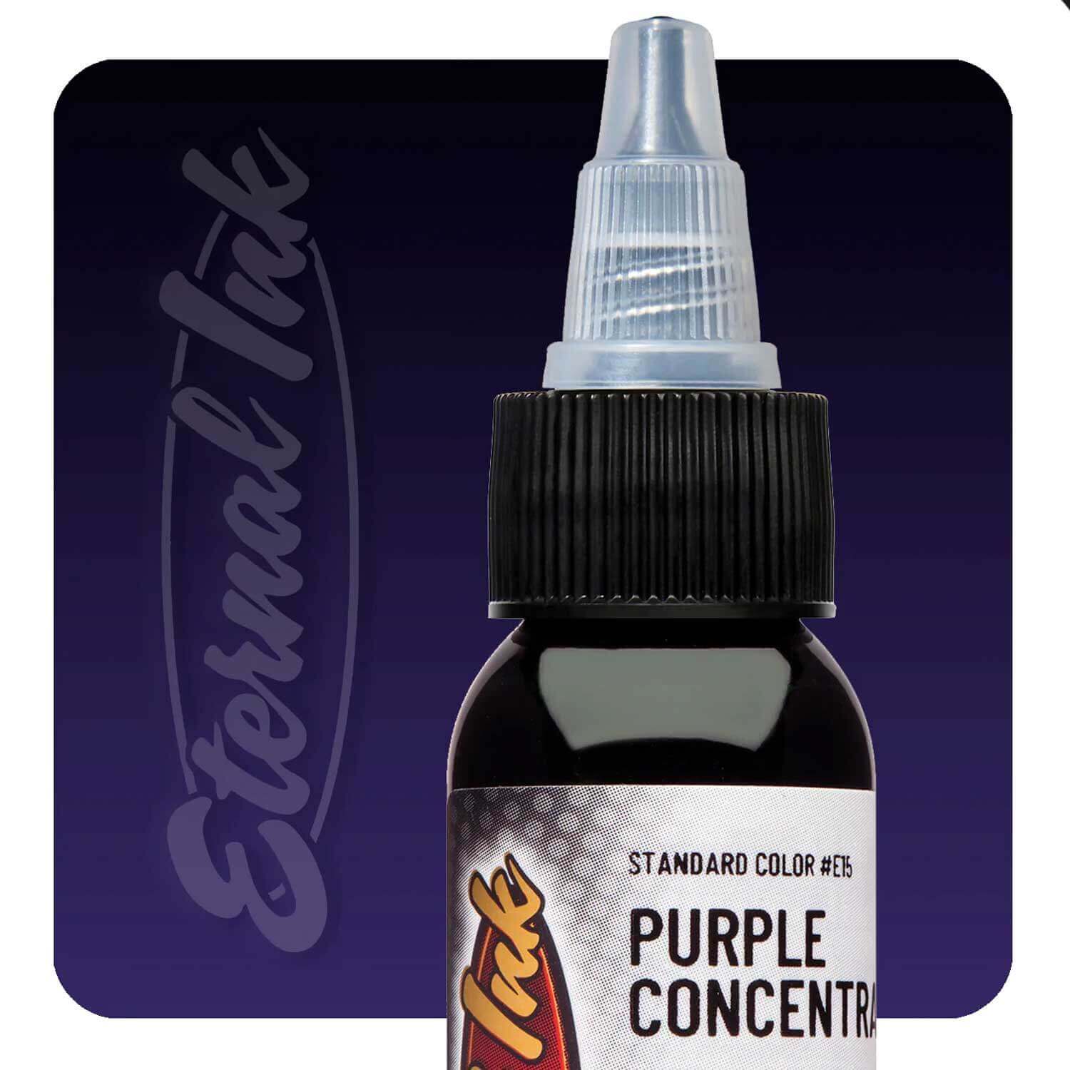 Premium Purple Concentrate Eternal Ink - High-Quality Tattoo & Permanent Makeup Ink for Professional Artists | Ideal for Tattoos, Eyebrows, and Cosmetic Procedures
