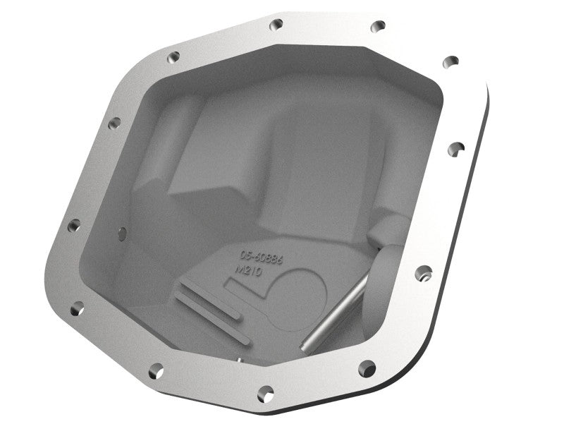AFE Pro Series Front Differential Cover - Black with Machined Fins - Compatible with Jeep Gladiator (2020-2025) & Wrangler (2018-2025) 3.0L EcoDiesel & 3.6L V6 (Dana M210) - Heavy Duty Off-Road Protection for Enhanced Durability