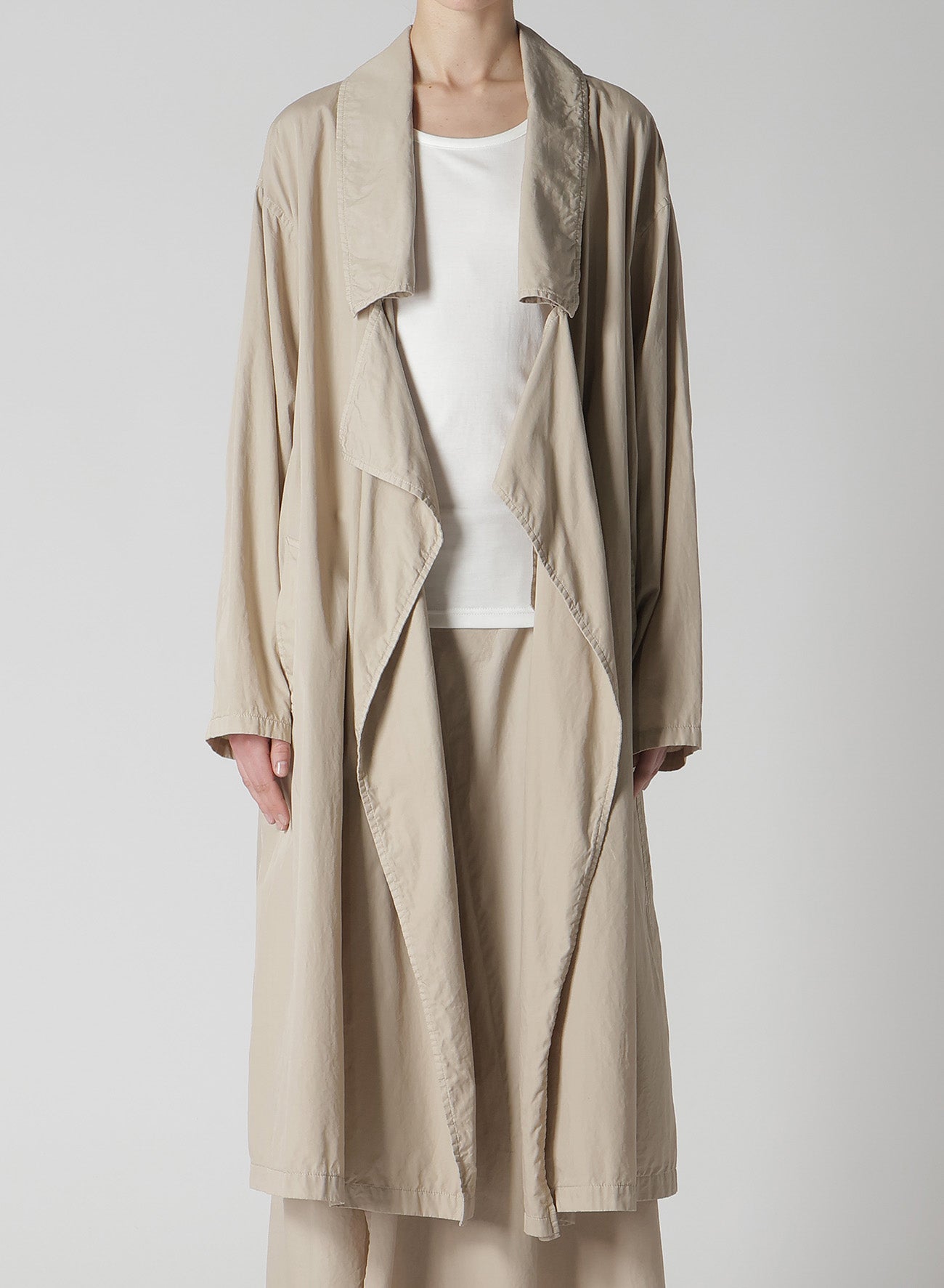 Premium Cotton Broadcloth Dyed Big Collar Trench Coat for Women - Stylish Outerwear for Fall & Winter Fashion, Office Wear & Casual Outings