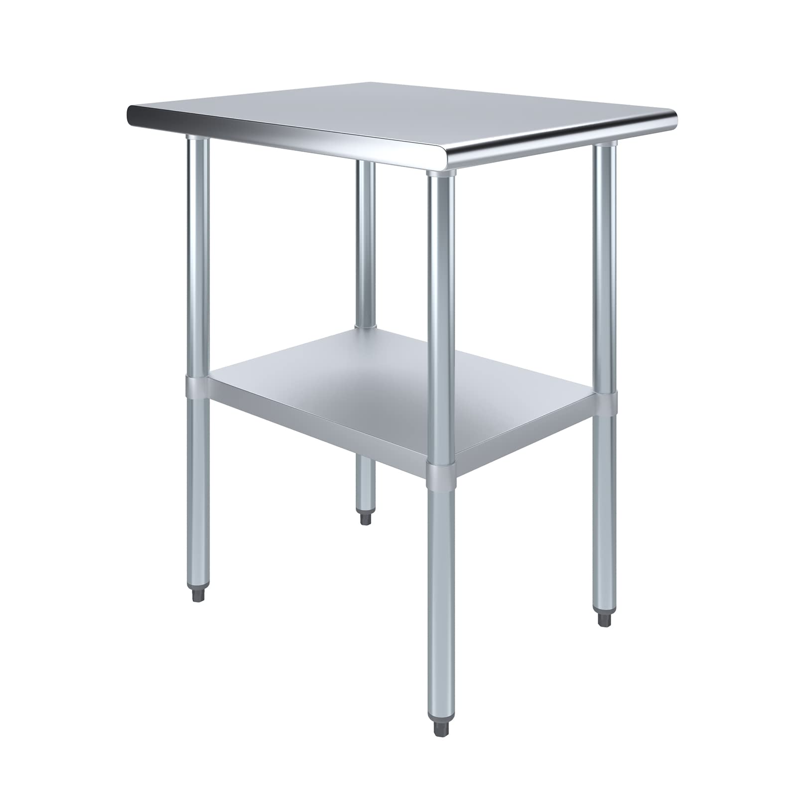 AmGood 30x24 Inch Stainless Steel Work Table - NSF Certified Commercial Kitchen Prep Table for Restaurants, Food Service & Home Use