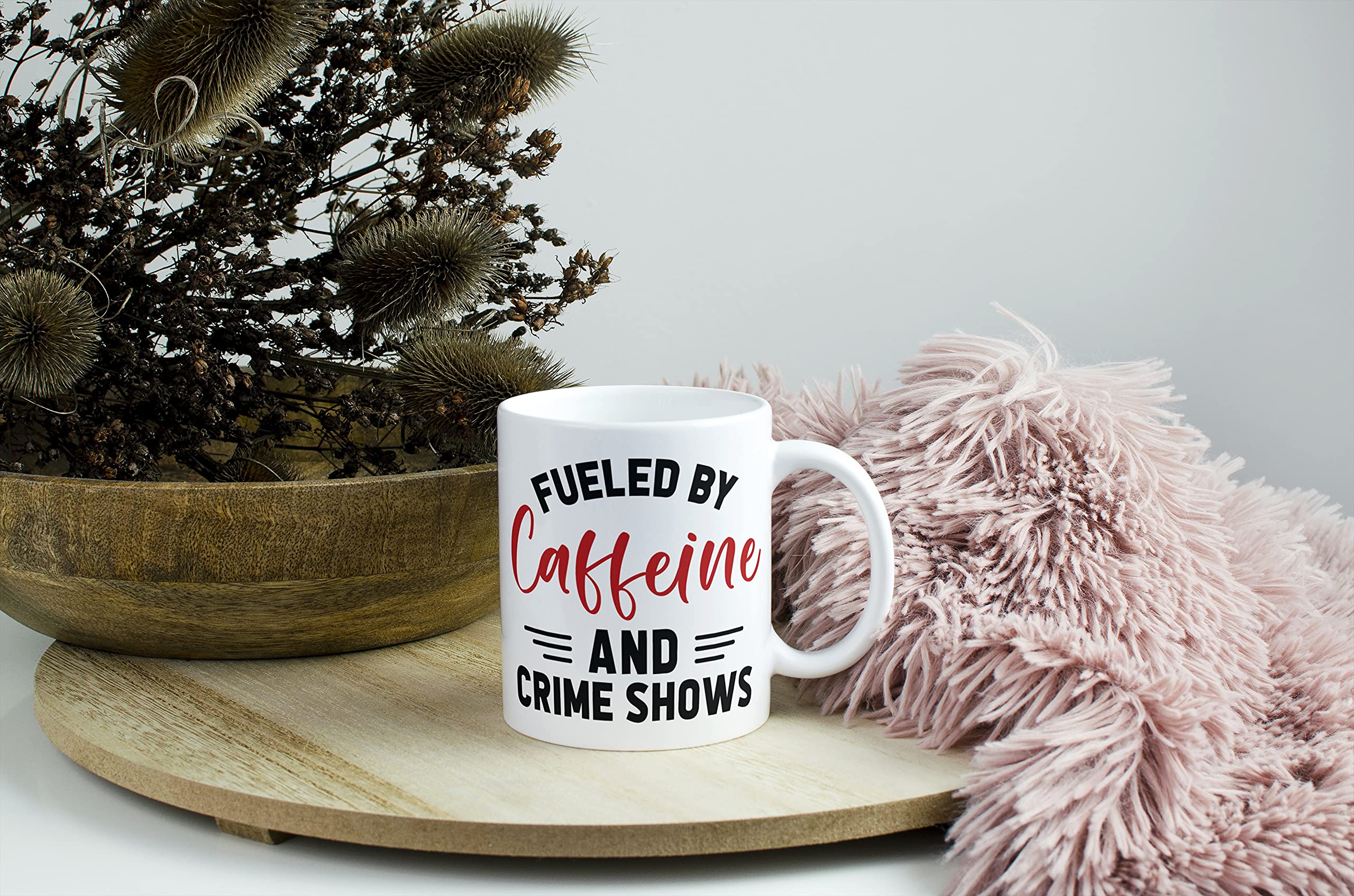 Funny True Crime Coffee Mug - Ceramic Novelty Mug for Crime Show Fans & Junkies - Perfect Gift for Crime Enthusiasts - Ideal for Coffee, Tea & Binge-Watching Crime Series (CM1005)