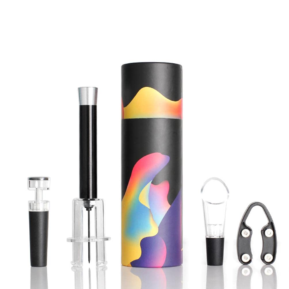 Premium Wine Air Pressure Pump Opener Set - Needle Wine Bottle Cork Remover Tool for Easy Opening | Perfect for Home Bars, Parties & Wine Enthusiasts