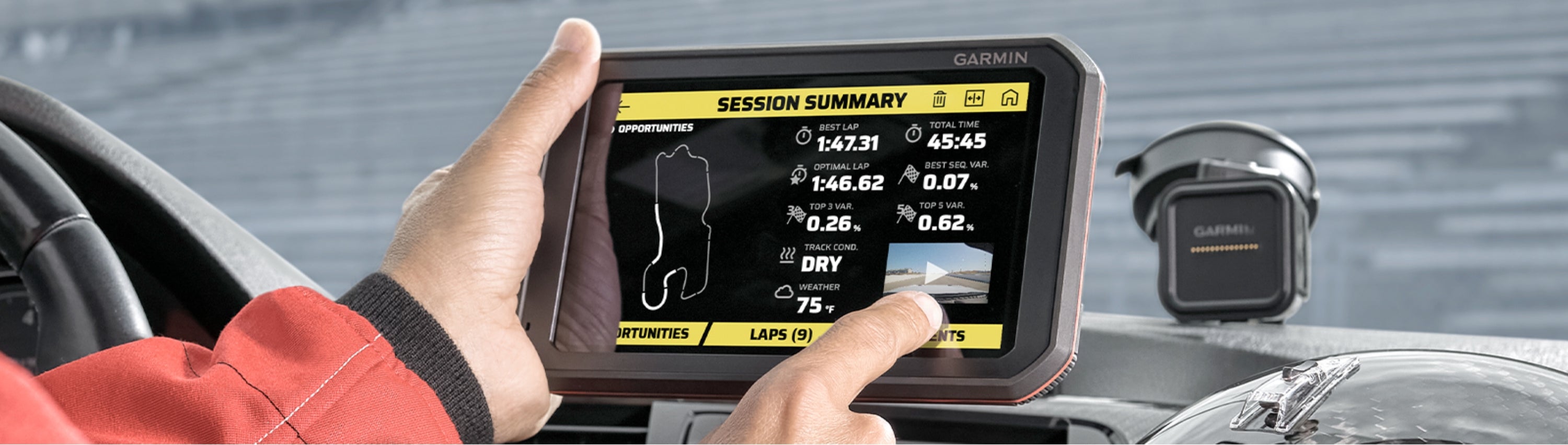 Garmin Catalyst Racing Computer with GPS & Wireless Cameras - Track Performance, Lap Timing & Driving Analytics for Motorsports & Racing Enthusiasts