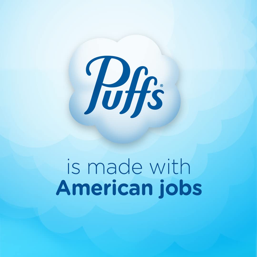 Vicks Puffs Plus Lotion Facial Tissues - 4 Cube Box (192 Tissues Total, 48 Tissues per Box) | Ultra-Soft & Lotion-Infused for Gentle Nose Care | Perfect for Cold, Flu & Allergy Relief at Home, Office or Travel
