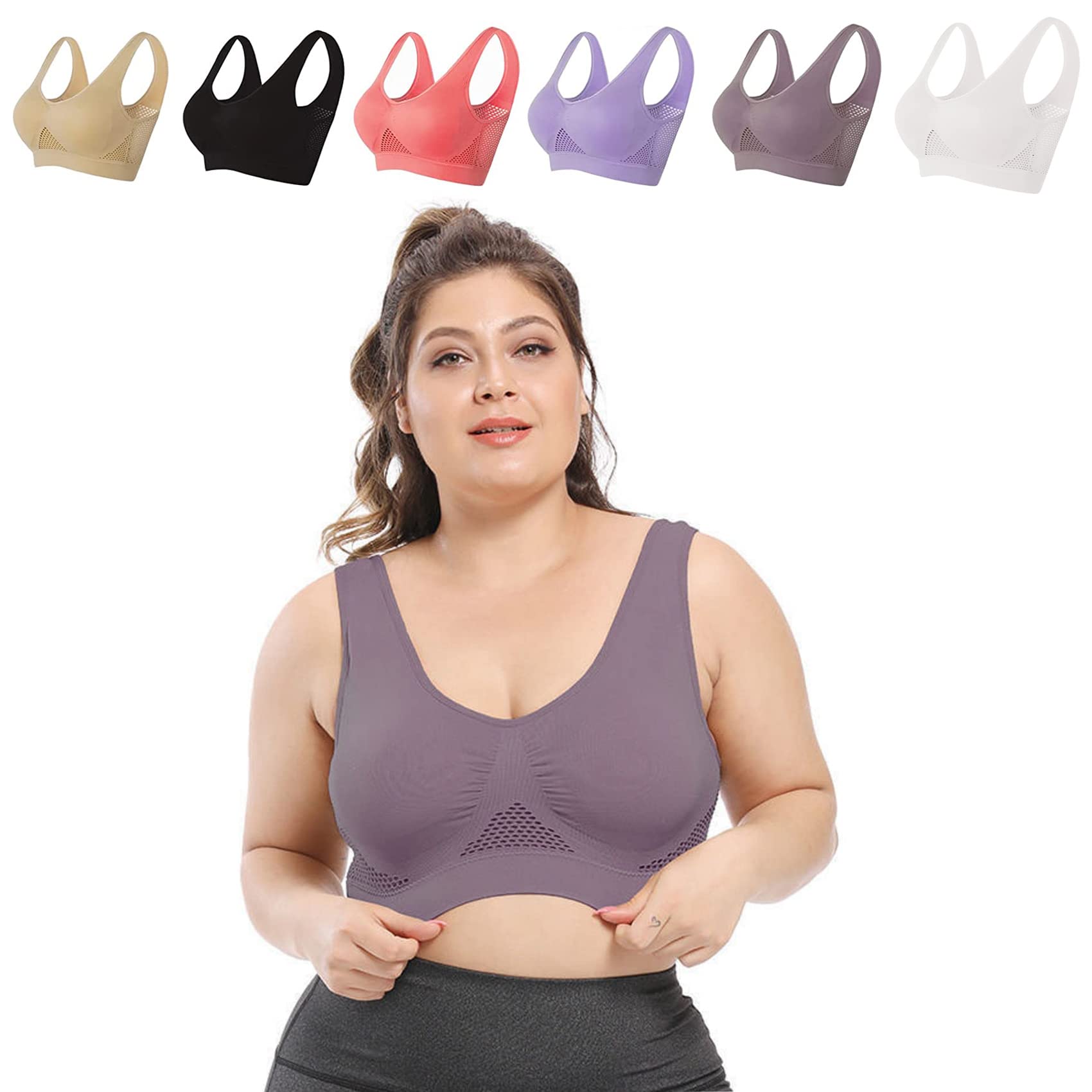 Ladicool Air Bra for Women - Invisible Wireless Seamless Cooling Comfort Bra - Perfect for Yoga, Workout & Everyday Wear