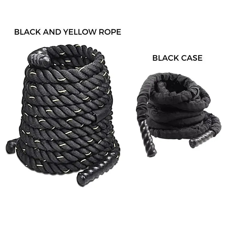 Premium Heavy Battle Rope for CrossFit & Calisthenics Training - 50ft Gym Rope for Full-Body Workout, Strength & Endurance - Perfect for Home Gym, Outdoor Fitness & Functional Training