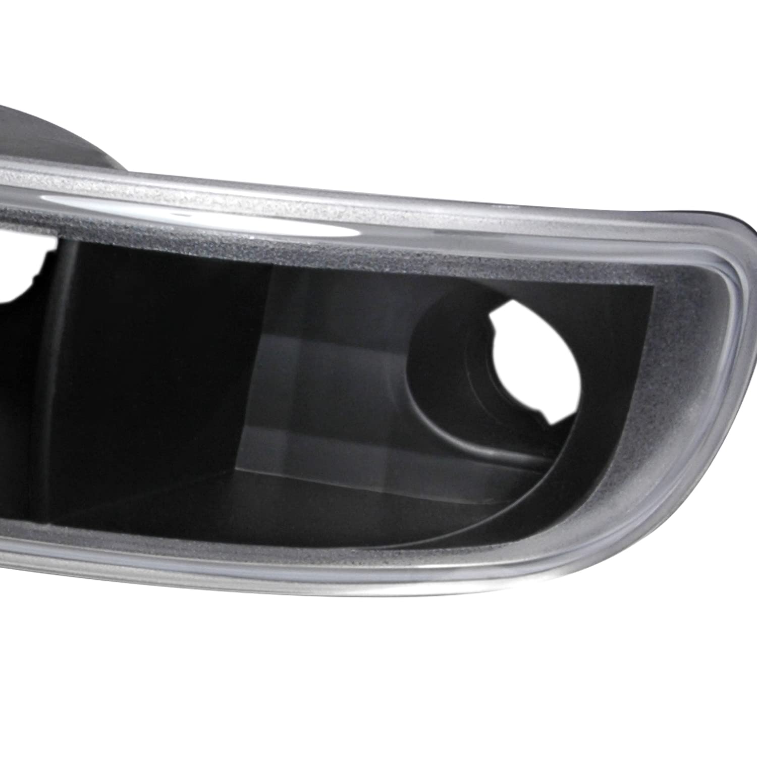 Spec-D Tuning Black Housing Clear Lens LED Halo Projector Headlights with Bumper Lights - Compatible with 1999-2006 GMC Sierra 1500/2500/3500 - Left & Right Pair Headlight Assembly - Upgrade for Night Driving & Off-Road Adventures