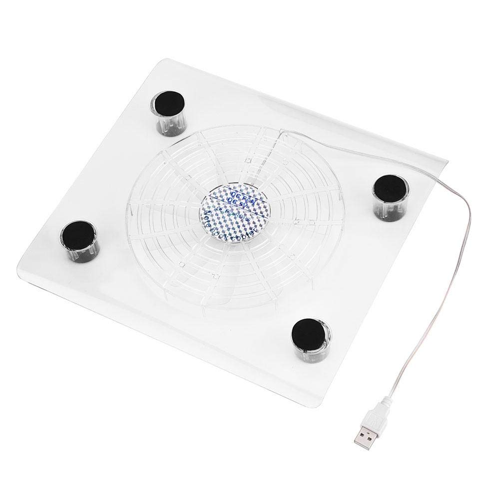 Ultra Quiet USB Laptop Cooling Pad with 6 RGB LED Fans - Adjustable Ergonomic Stand for Gaming Laptops, PS3, PC (Ideal for Gaming, Office Work & Long Computing Sessions)