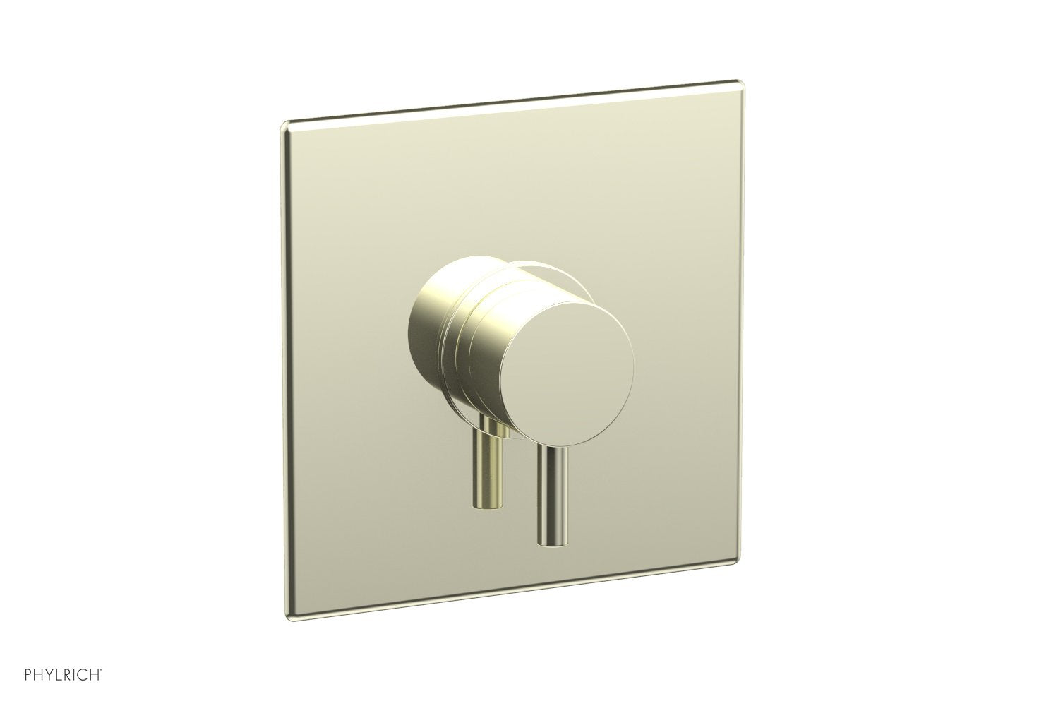 BASIC II Pressure Balance Square Shower Plate & Lever Handle Trim Kit - 4