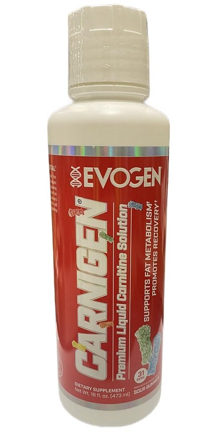Evogen Carnigen Sour Gummies - 16oz Energy & Focus Supplement for Workouts, Gaming & Study | Delicious Fruit Flavored Performance Gummies