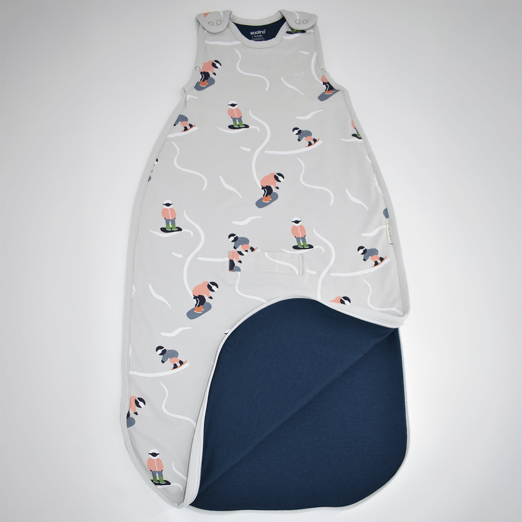 4 Season Baby Sleep Sack - Merino Wool & Organic Cotton for 2 Months to 2 Years - Warm Winter Sleeping Bag for Infants & Toddlers - Perfect for Nursery, Travel & Snowboarding Adventures