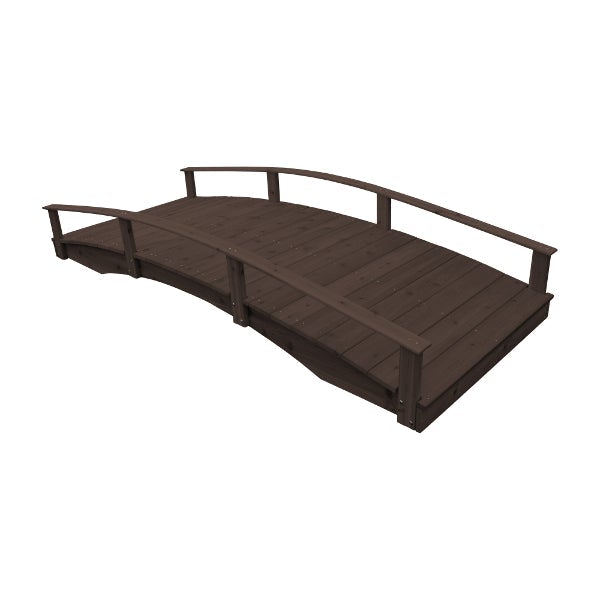 Handcrafted Oriental Garden Bridge - Decorative Asian Wooden Footbridge for Zen Gardens, Ponds & Backyard Landscaping