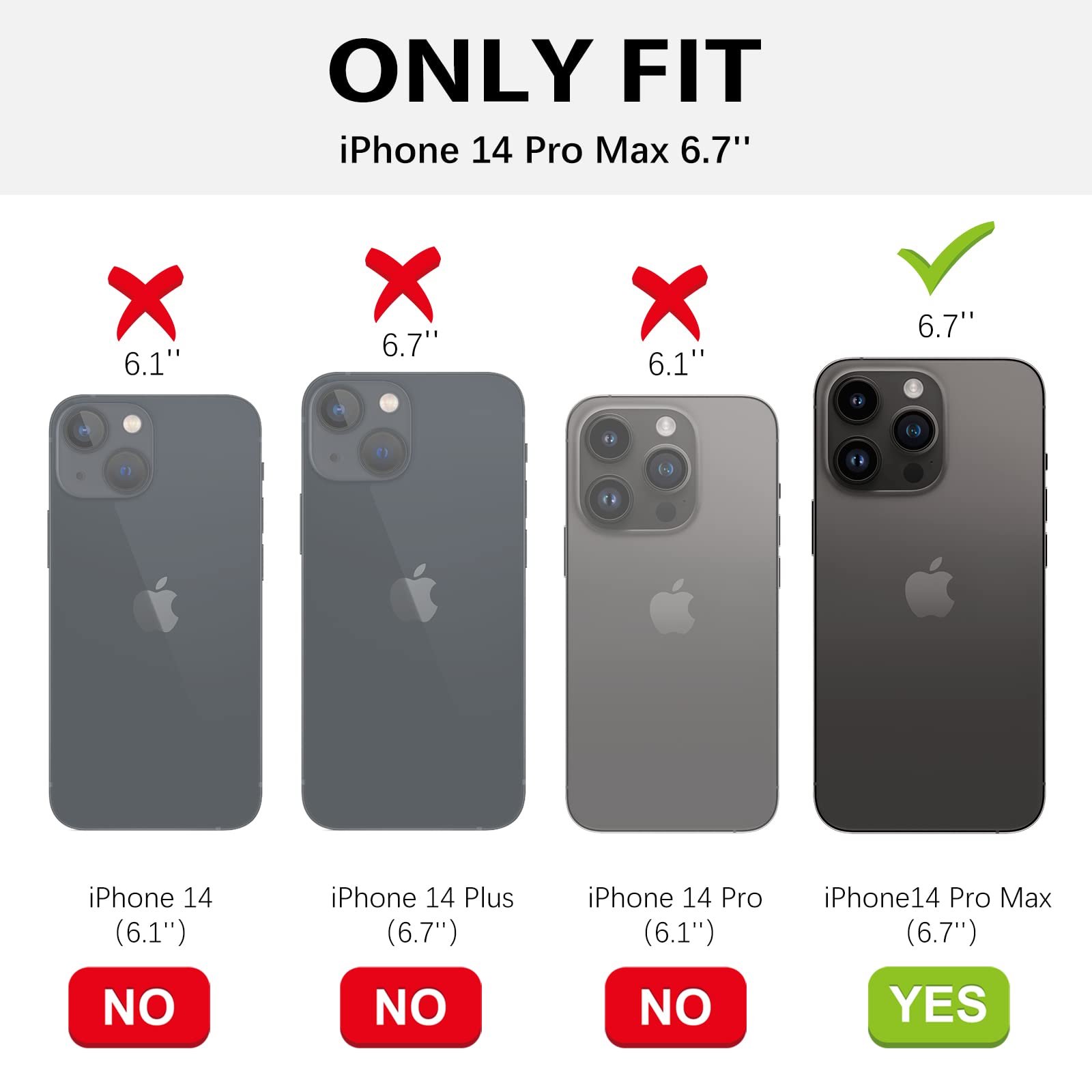 BENTOBEN iPhone 14 Pro Max Case 6.7 Inch - Slim Luxury Electroplated Bumper Protective Soft Cover with Strap for Women & Men (White/Gold) | Perfect for Work, Travel & Everyday Use