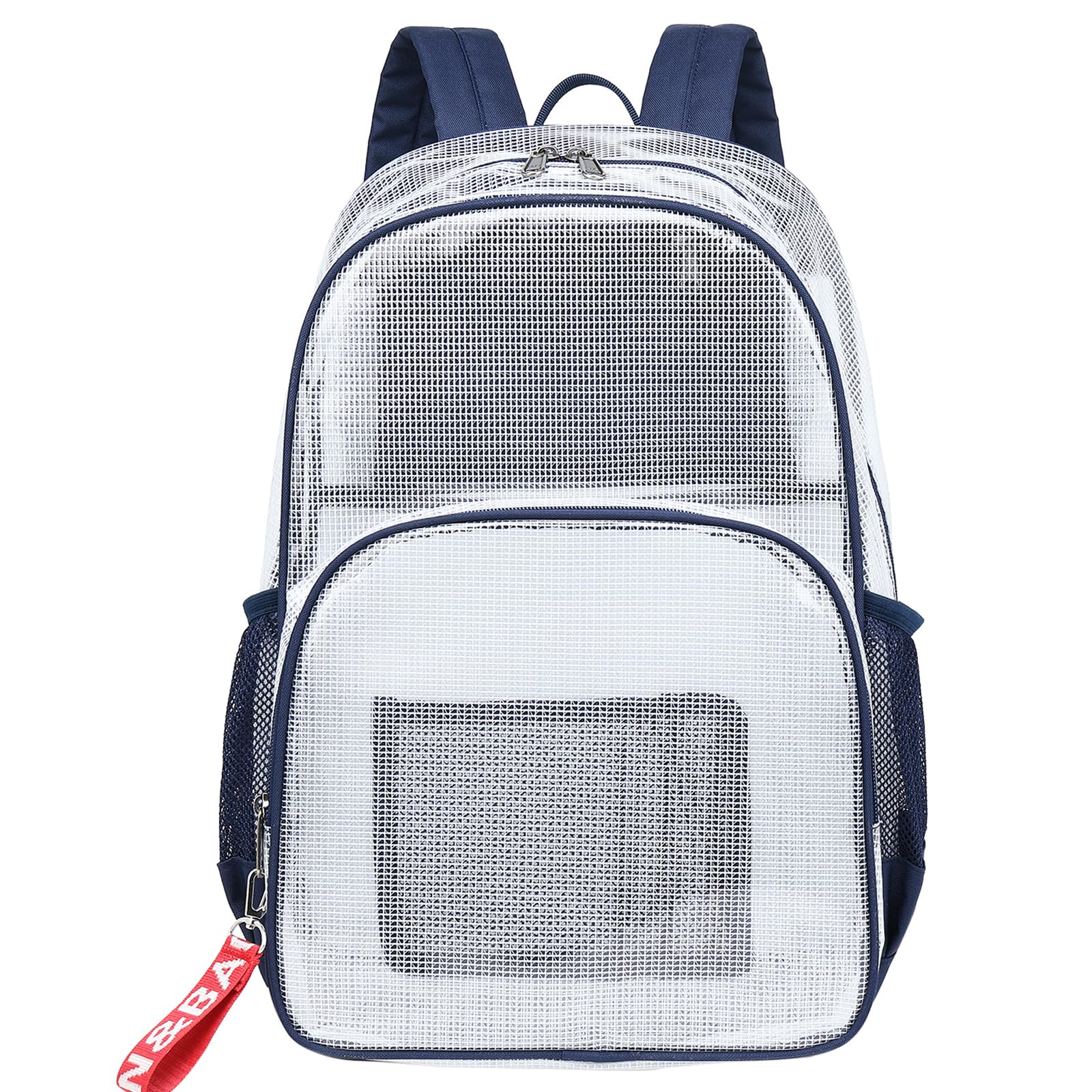 Mygreen Clear Backpack - Heavy Duty Transparent School Backpack with Laptop Compartment for 15.6 Inch Laptop - Perfect for School, Work, Travel & Security Checkpoints