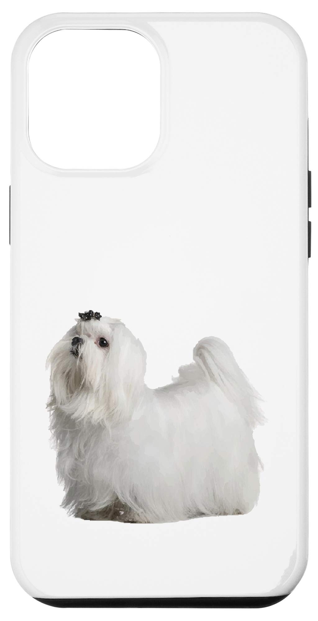 Premium iPhone 12 Pro Max Case with Maltese Dog Design - Cute Pet Lover Gift, Shockproof Protective Cover for Work, Travel & Everyday Use