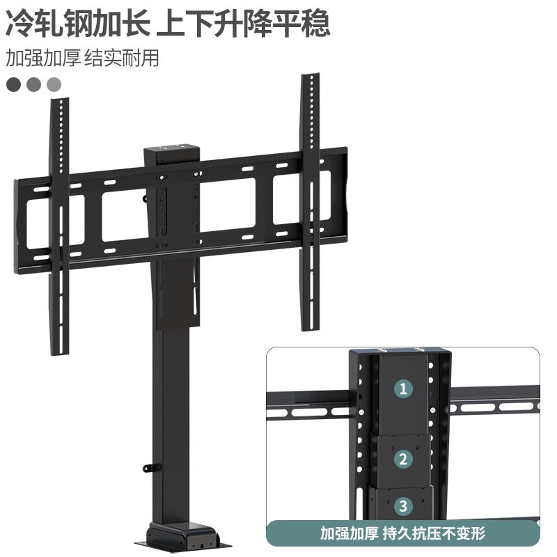 DIHOOL 30-100 Inch TV Electric Lift Stand - Hidden Telescoping Floor Cabinet with Wireless Remote Control for Living Room, Bedroom & Home Theater Setup
