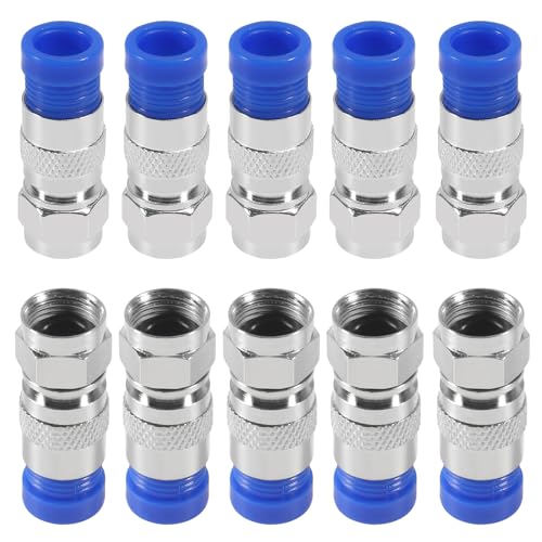 10pcs Blue F Connectors