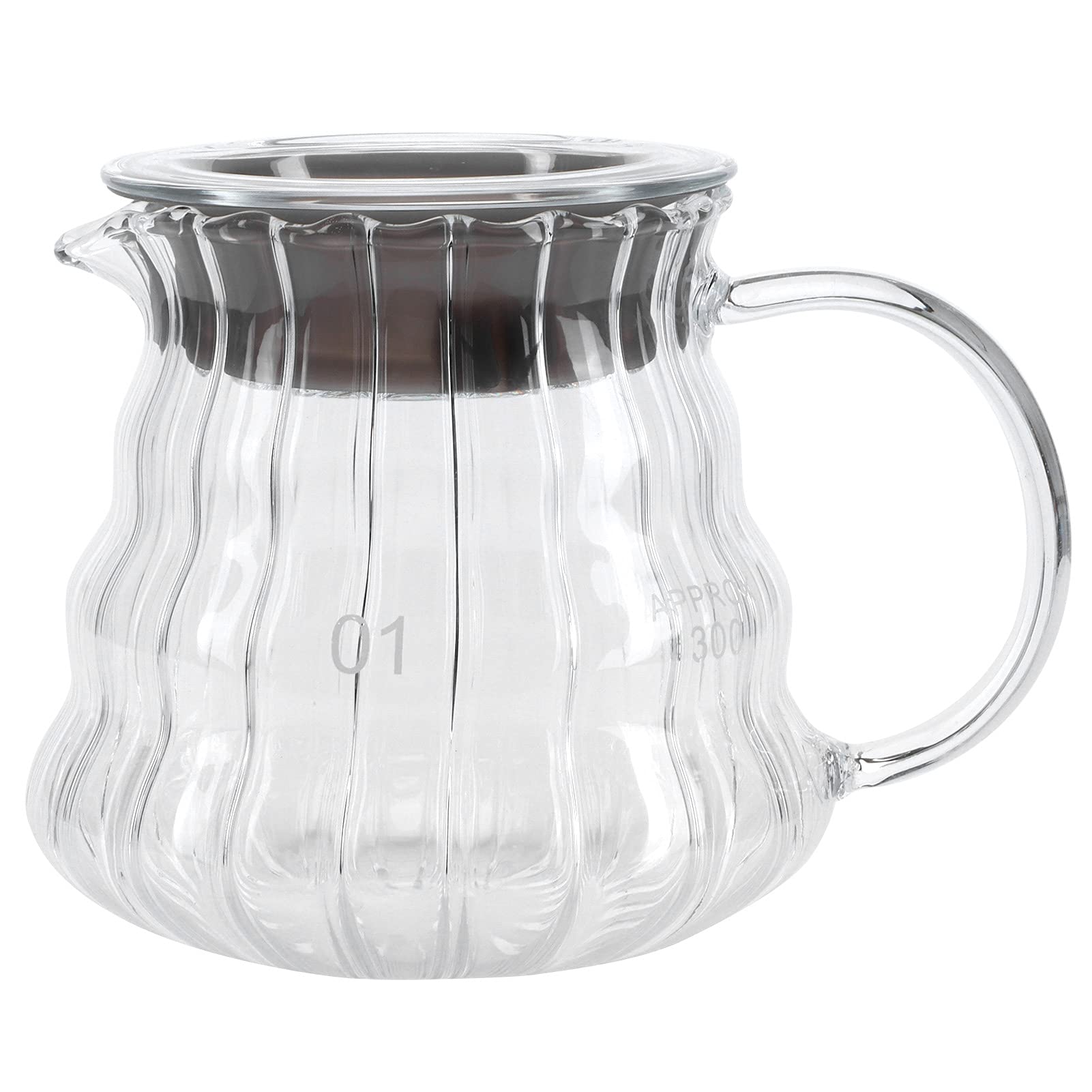 Premium Borosilicate Glass Coffee Server - 300ml Heat-Resistant Coffee Pot & Teapot for Home, Office, and Cafe Use | Perfect for Pour Over, French Press, and Serving Hot Beverages