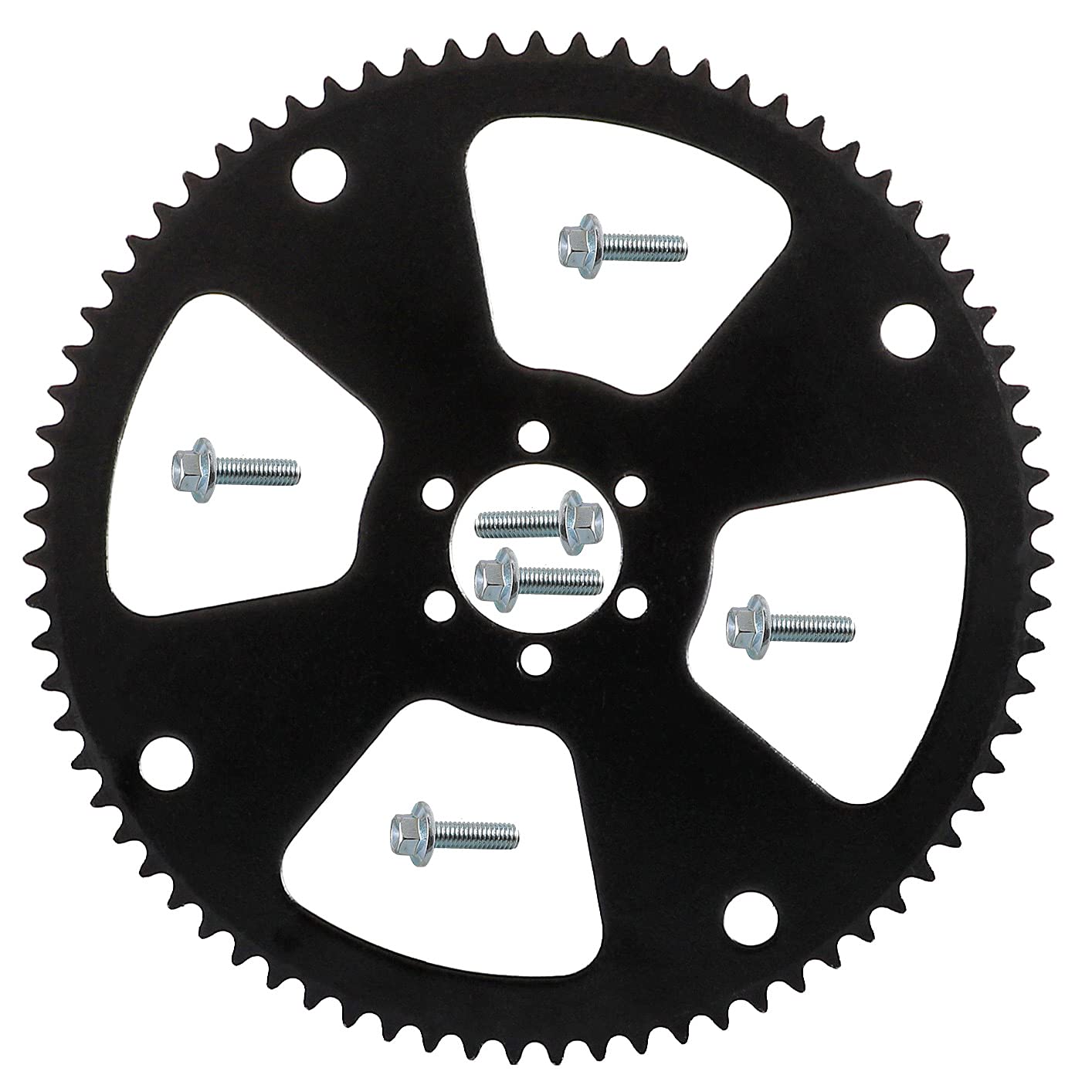 35T 75T Rear Sprocket for Mini Bike, Go Kart & Drift Trike - 6 Hole Bolt Pattern - Durable Replacement Sprocket for Off-Road Racing & DIY Projects