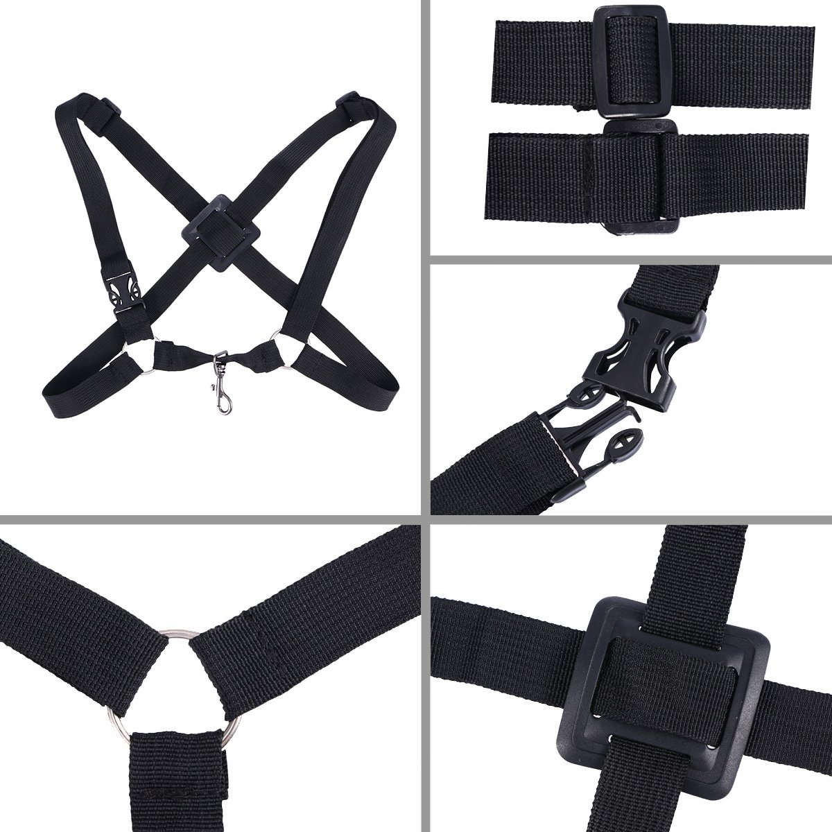 **Artibetter Adjustable Saxophone Shoulder Strap - Comfortable Neck Tape Harness Belt for Saxophone & Clarinet Accessories (Black) - Perfect for Jazz Bands, School Performances & Practice Sessions**