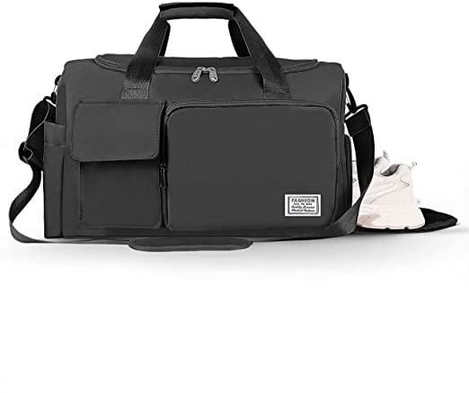 black gym bag