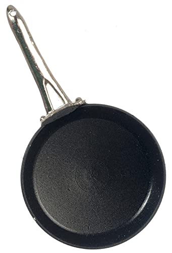 Mini Teflon Skillet for Dollhouse - Non-Stick Cooking Accessory for Miniature Kitchens