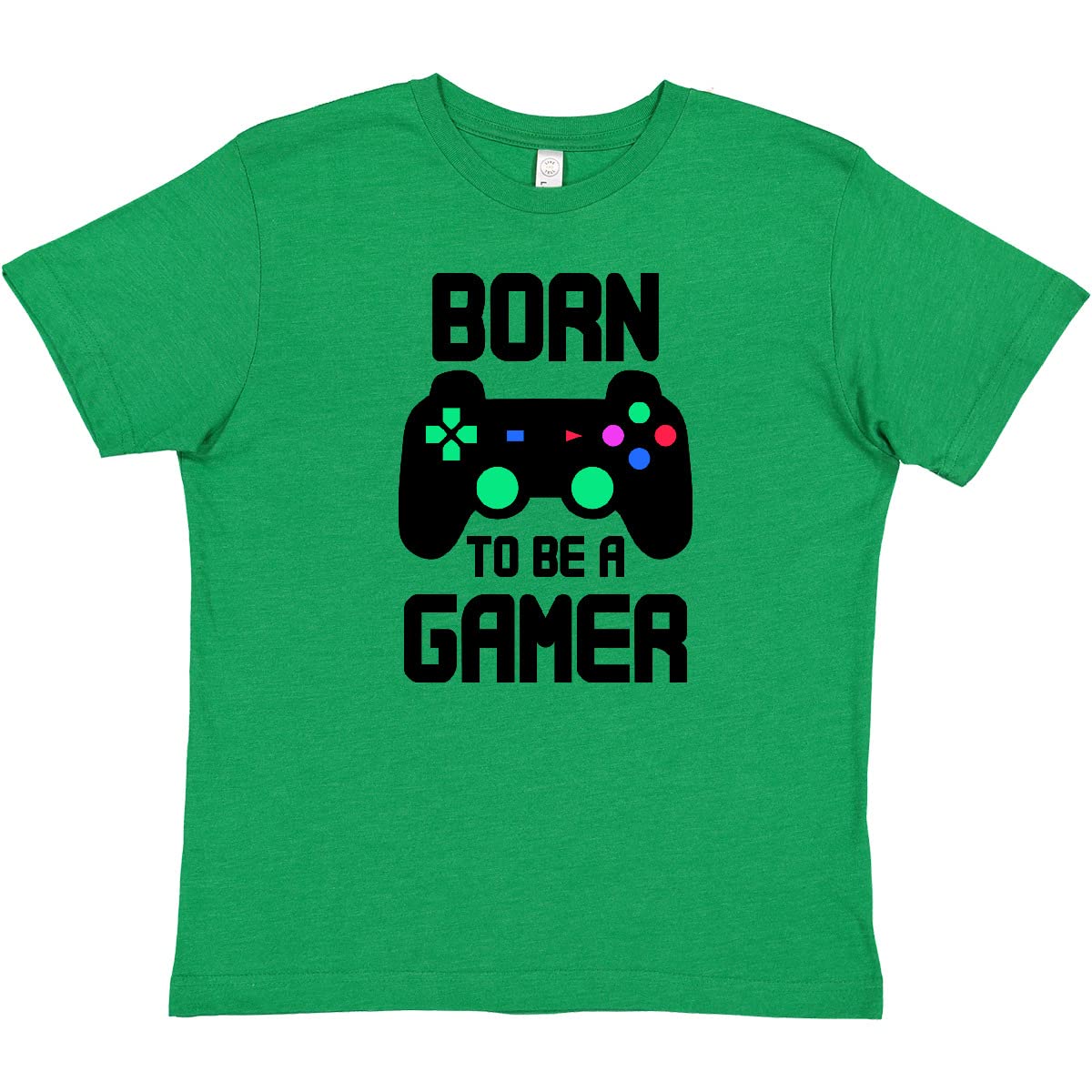 Inktastic Born to Be a Gamer with Controller Youth T-Shirt - Fun Gaming Tee for Kids & Teens - Perfect for Gaming Parties, eSports Events & Casual Wear