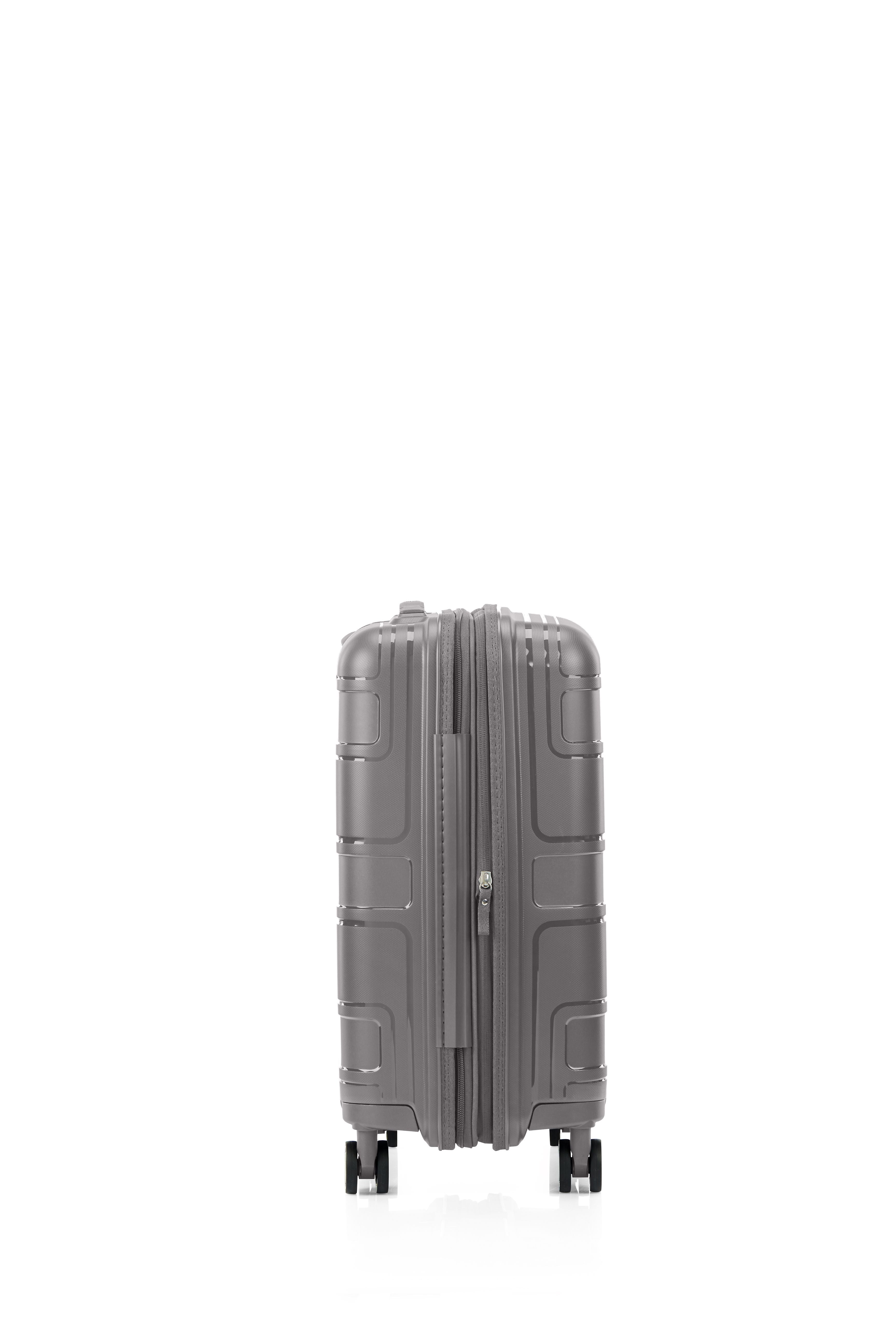 American Tourister Light Max 55cm Small Cabin Luggage - Mercury Grey Carry-On Suitcase for Business Travel & Weekend Getaways