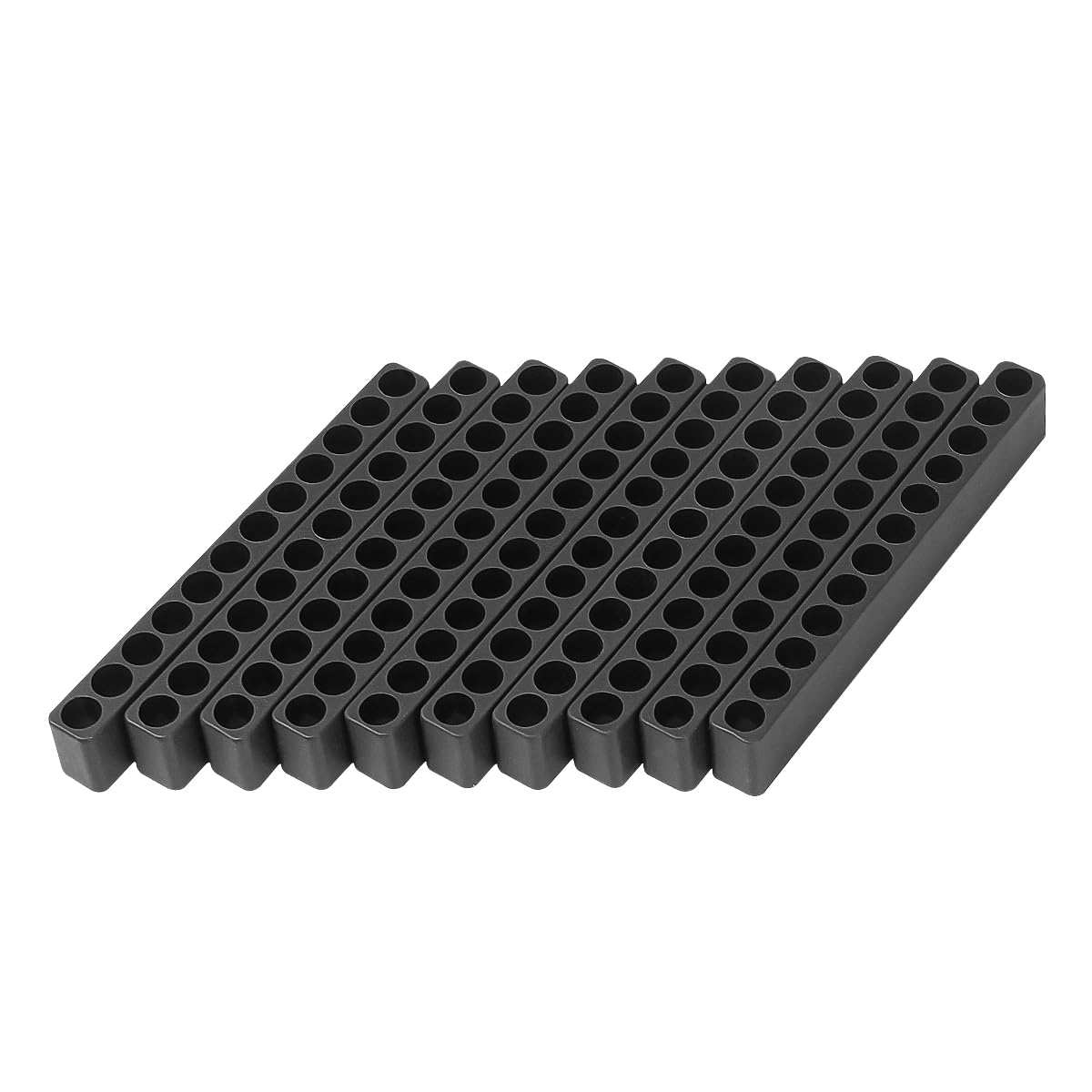 Toolcool 10-Piece Hex Shank Screwdriver Bit Holder Set - Plastic Screwdriver Head Storage Case for Drill Bits & Accessories - Perfect for DIY Projects, Home Repairs & Workshop Organization