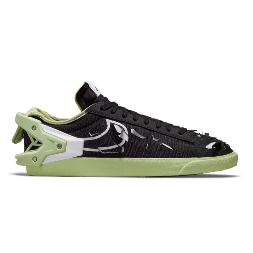 Nike Blazer Low Acronym Sneakers - Black Olive Aura Colorway | Men's & Women's Casual Shoes for Streetwear & Everyday Wear