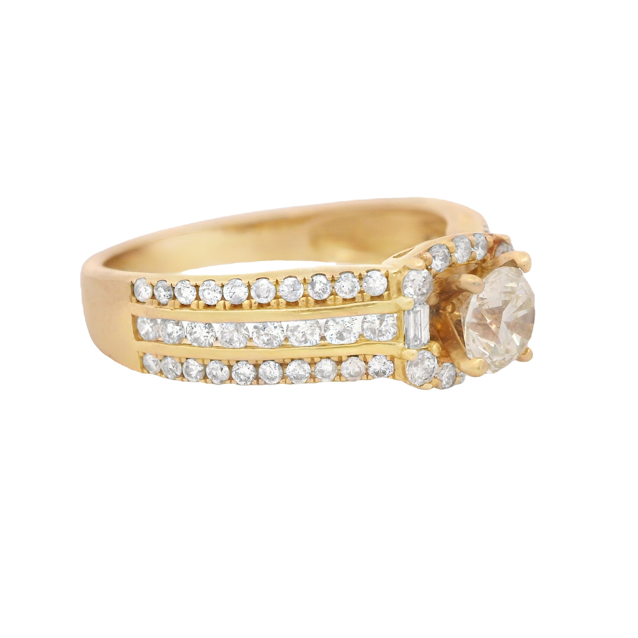 14K Gold Women's VS Diamond Engagement Ring - Elegant Solitaire Wedding Band for Proposals, Anniversaries & Special Occasions | JTJ™