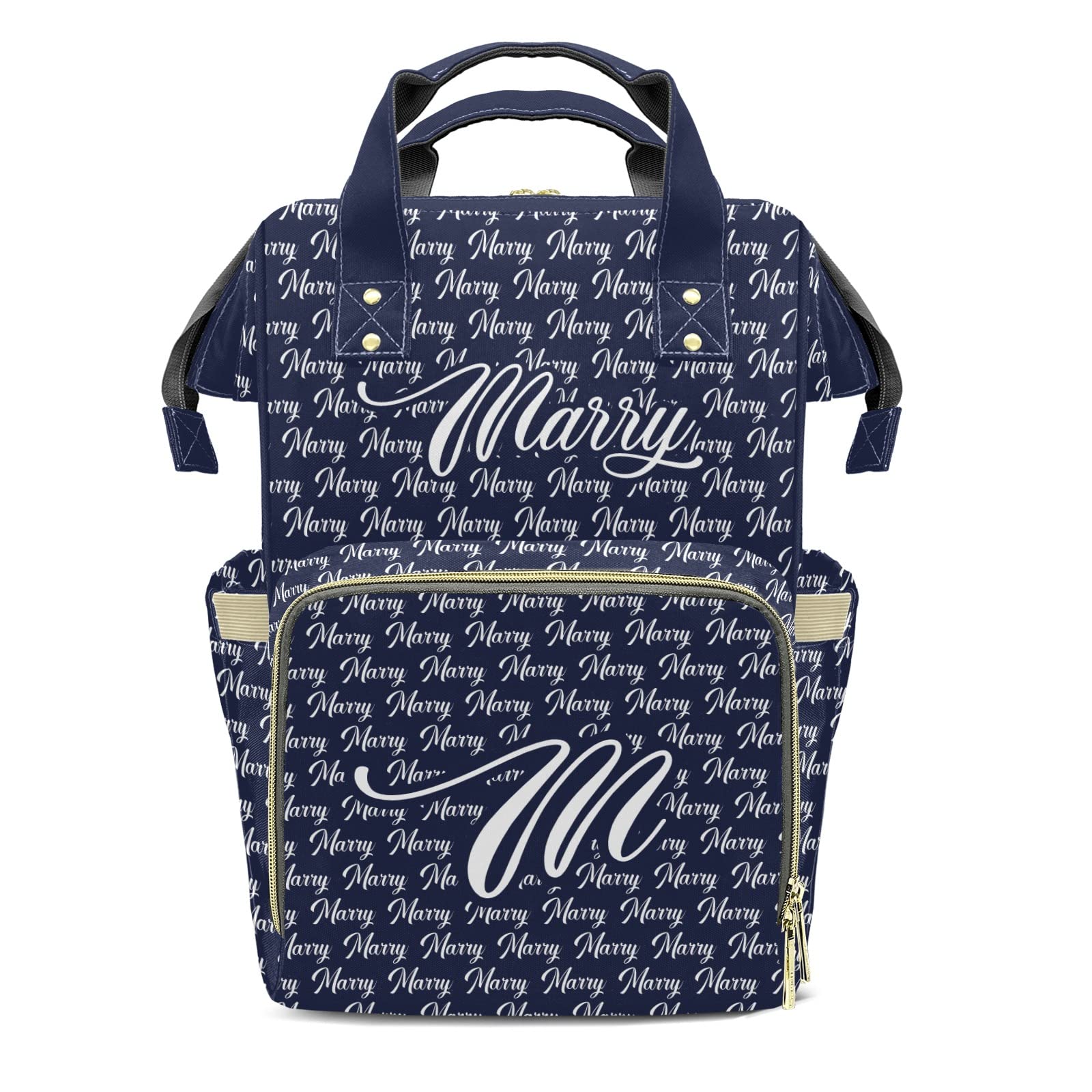 Large Capacity Custom Diaper Bag Backpack with Name - Personalized Baby Diaper Bag for Girls & Boys | Waterproof Fashion Shoulder Bag for Moms | Perfect for Travel, Daycare & Everyday Use